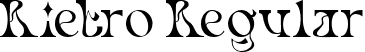 Rietro Regular font - Rietro Regular.ttf