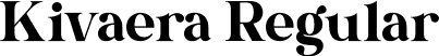 Kivaera Regular font - kivaera.ttf