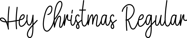 Hey Christmas Regular font - Hey-Christmas.otf