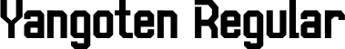 Yangoten Regular font - Yangoten.otf