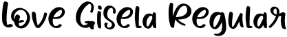 Love Gisela Regular font - LoveGisela.otf