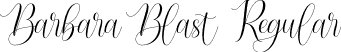 Barbara Blast Regular font - BarbaraBlast-WyLB4.otf