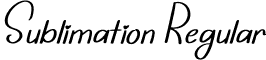 Sublimation Regular font - Sublimation.otf