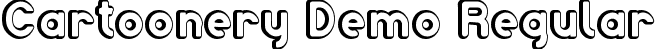 Cartoonery Demo Regular font - CartooneryDemoRegular.ttf