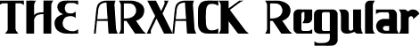 THE ARXACK Regular font - THEARXACK.otf