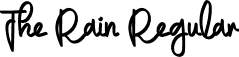 The Rain Regular font - TheRain.otf