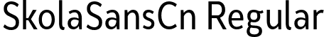 SkolaSansCn Regular font - SkolaSansCn-Regular.otf