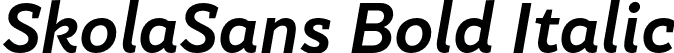 SkolaSans Bold Italic font - SkolaSans-BoldItalic.otf