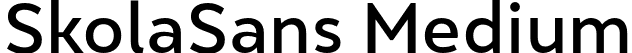 SkolaSans Medium font - SkolaSans-Medium.otf