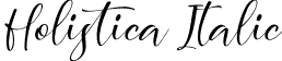 Holistica Italic font - Holistica Italic.otf