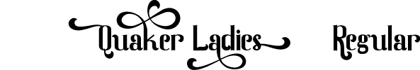 Quaker Ladies Regular font - QuakerLadies-MVEww.ttf