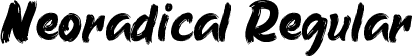 Neoradical Regular font - neoradical.ttf