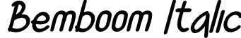 Bemboom Italic font - Bemboom italic.otf