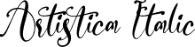 Artistica Italic font - Artistica Italic.ttf