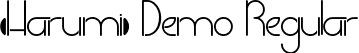 Harumi Demo Regular font - HarumiDemoRegular.ttf