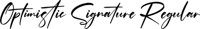 Optimistic Signature Regular font - Optimistic Signature.otf