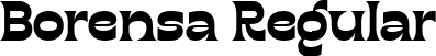 Borensa Regular font - Borensa-mLyj2.ttf