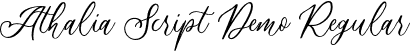 Athalia Script Demo Regular font - Athaliascriptdemo-K7pyl.otf