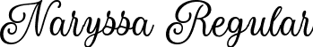 Naryssa Regular font - Naryssa-VGYg0.ttf