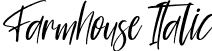 Farmhouse Italic font - Farmhouse Italic.ttf