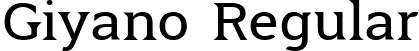 Giyano Regular font - giyano-regular.ttf