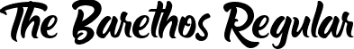 The Barethos Regular font - The Barethos.ttf