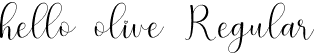 hello olive Regular font - HelloOlive-RpwYM.otf