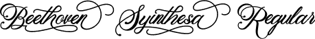 Beethoven Syinthesa Regular font - BeethovenSyinthesa-JRBPa.otf