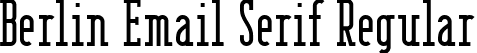 Berlin Email Serif Regular font - Berlin Email Serif.ttf