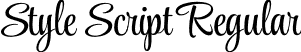 Style Script Regular font - StyleScript-Regular.otf