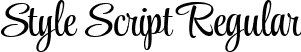 Style Script Regular font - StyleScript-Regular.ttf