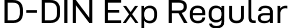 D-DIN Exp Regular font - D-DINExp.otf