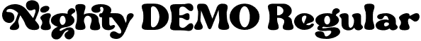 Nighty DEMO Regular font - Nightydemo-nRjOP.otf