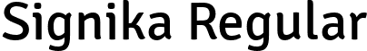 Signika Regular font - Signika-Regular.ttf