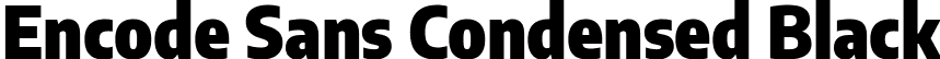 Encode Sans Condensed Black font - EncodeSansCondensed-Black.ttf