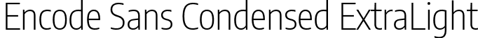 Encode Sans Condensed ExtraLight font - EncodeSansCondensed-ExtraLight.ttf