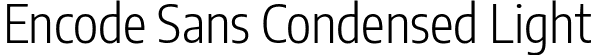 Encode Sans Condensed Light font - EncodeSansCondensed-Light.ttf