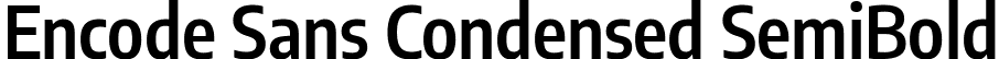 Encode Sans Condensed SemiBold font - EncodeSansCondensed-SemiBold.ttf