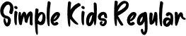 Simple Kids Regular font - SimpleKids.otf