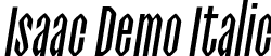 Isaac Demo Italic font - IsaacItalicDemo-VGM0V.otf