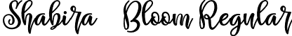 Shabira Bloom Regular font - Shabira Bloom.otf