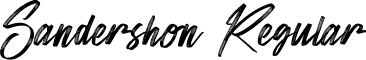 Sandershon Regular font - Sandershon.ttf