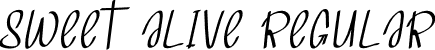 Sweet Alive Regular font - SweetAlive.otf