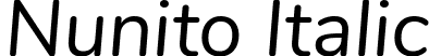 Nunito Italic font - Nunito-Italic.ttf