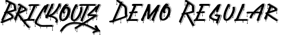 Brickouts Demo Regular font - BrickoutsDemoRegular.ttf