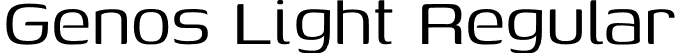 Genos Light Regular font - Genos-Light.otf