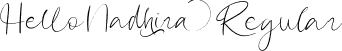 Hello Nadhira Regular font - Hello Nadhira.otf