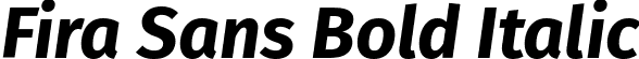 Fira Sans Bold Italic font - FiraSans-BoldItalic.ttf