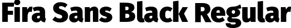 Fira Sans Black Regular font - FiraSans-Black.ttf