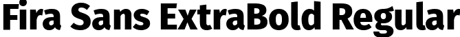 Fira Sans ExtraBold Regular font - FiraSans-ExtraBold.ttf